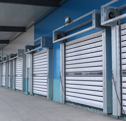 Fast Gate Aluminum Transparent High Speed Spiral Door with 0.8m/s Closing Speed and 0.8m/s Opening Speed