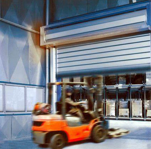 Fast Gate Aluminum Transparent High Speed Spiral Door with 0.8m/s Closing Speed and 0.8m/s Opening Speed